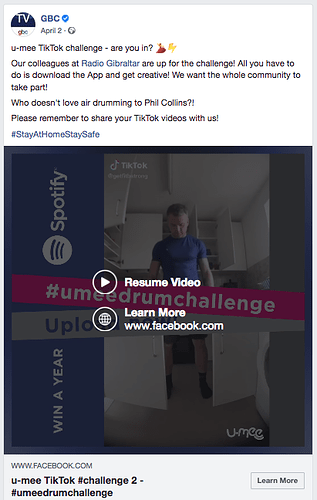 Umee TikTok Challenge on FB