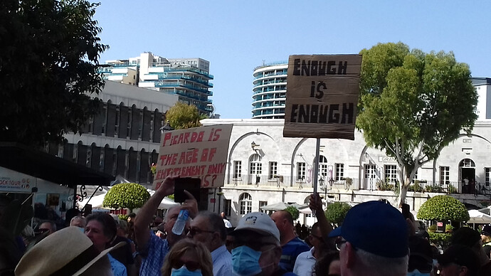 Enough is Enough Demonstration Gibraltar 2020 Casemates