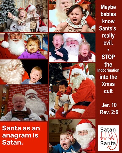 Maybe the babies know Satan is evil