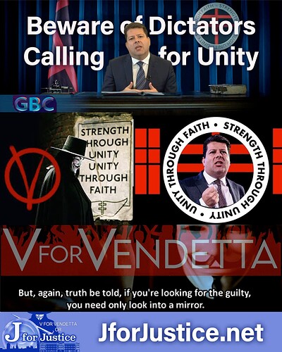beware of dictators calling for unity