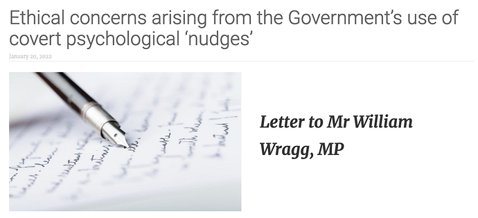 Wragg Open Letter