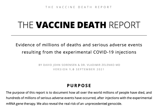 The Vaccine Death Report