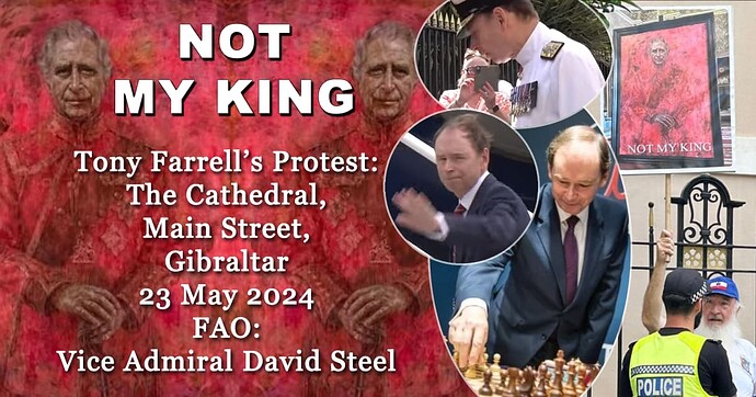 Not The King Protest Tony Farrell