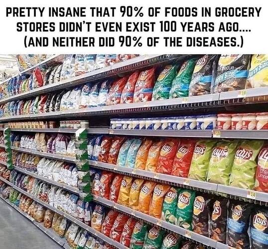 90 percent of foods