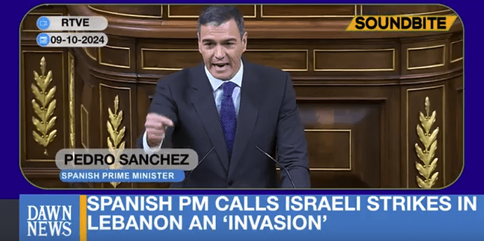 Spain PM invasion quote