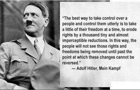 Hitler quote on removing rights