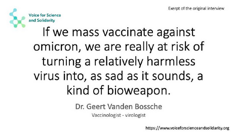 Geert Vanden Bossche bioweapon quote