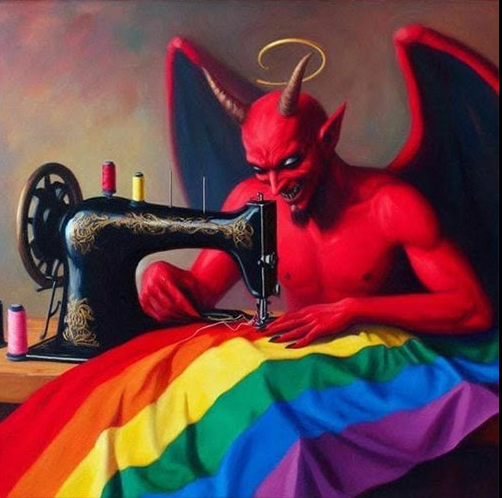 Satan Sewing
