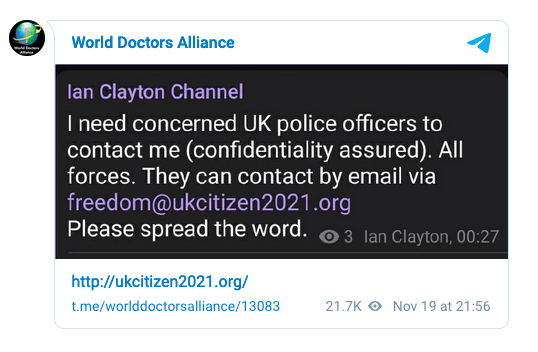 ukcitizen2021 post for UK police officers