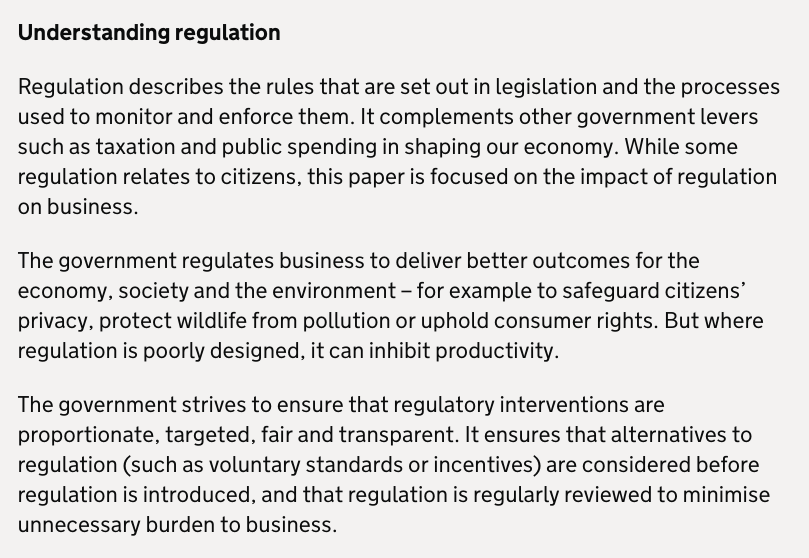 Understanding regulation
