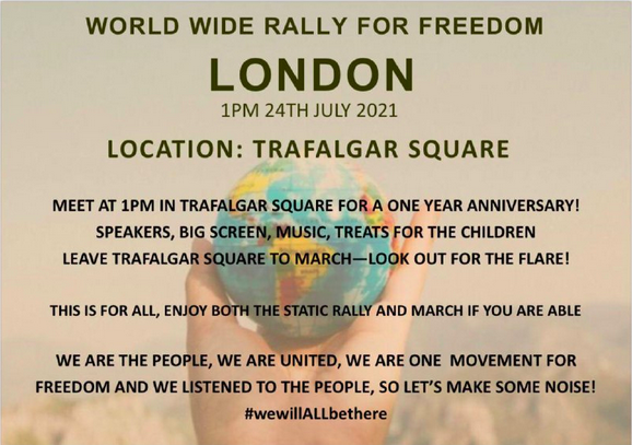 London Protest July 24
