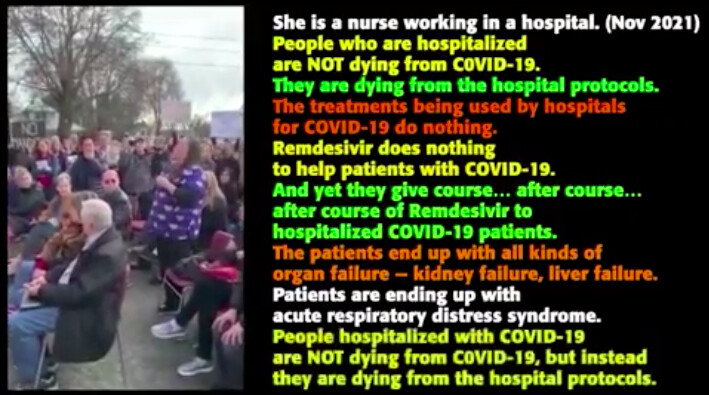 Nurse says they aren't dying of covid