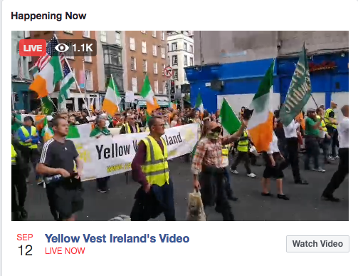 Dublin  Yellow Vest March Sept 12