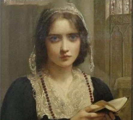 Girl with prayer book