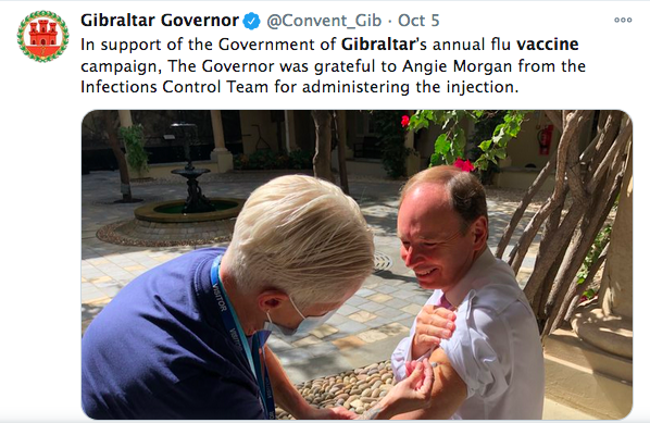 Gov gets flu jab