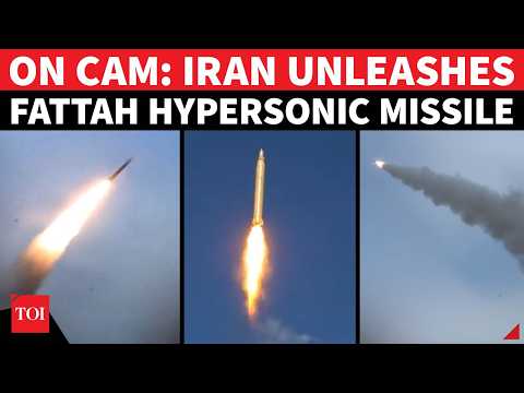 ON CAM- Iran Unleashes MONSTER FATTAH HYPERSONIC Missile Against U.S. & Israel In Big Show Of Force